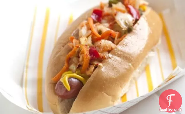 Hot Dog con gusto Kimchi