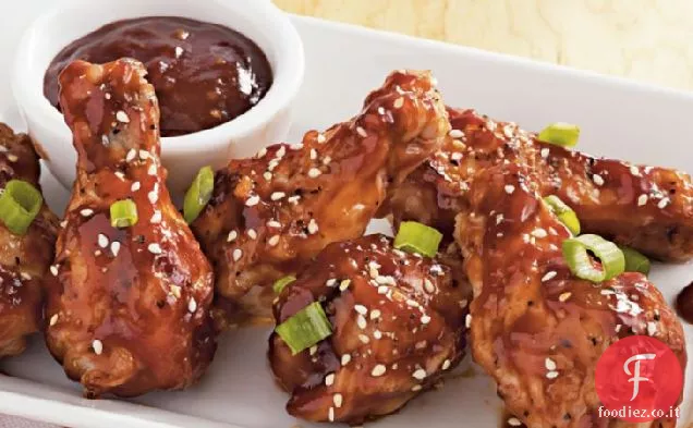 Slow-Cooker piccante asiatico alla brace Drummettes