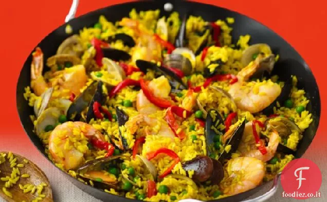 Paella di frutti di mare