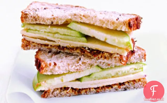Panino con cheddar e mele