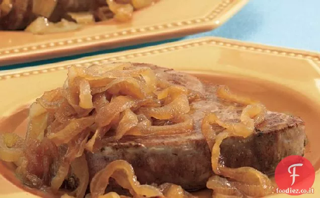 Bistecche di Tonno con Cipolle caramellate