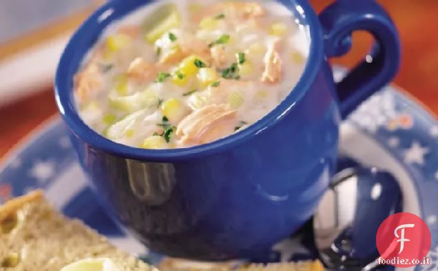 Zuppa di salmone facile