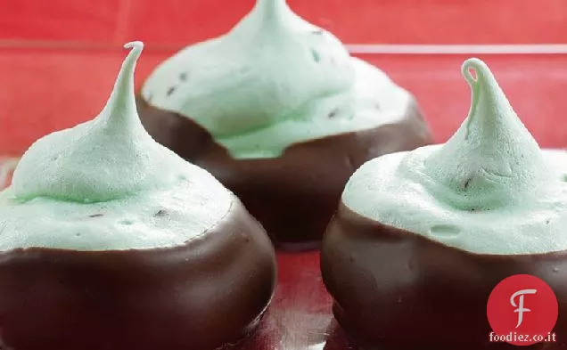 Meringhe al cioccolato alla menta senza glutine