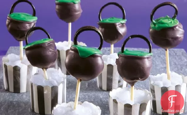 Cauldron della strega Torta di Halloween Pops