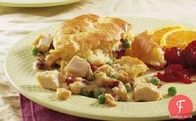 Casseruola di ripieno di tacchino e Cornbread