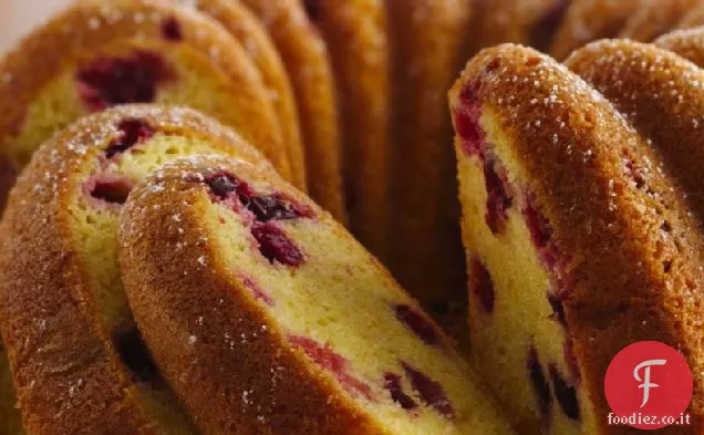 Torta di libbra di mirtillo-arancia