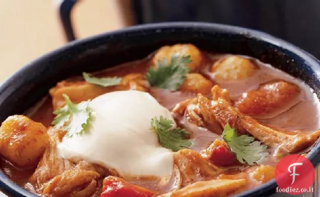Chili di pollo grosso a cottura lenta