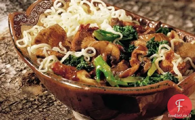 Manzo, Broccoli e funghi selvatici