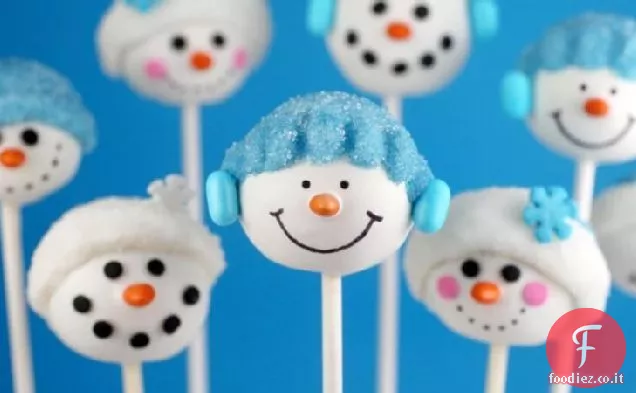 Il pupazzo di neve di Bakerella Cake Pops