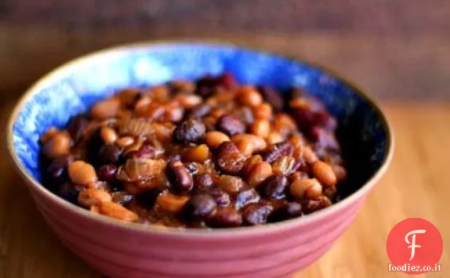 Fagioli al forno a tre fagioli