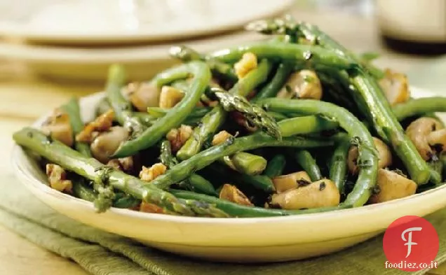 Verdure primaverili grigliate