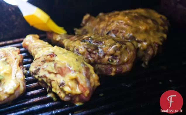 Tacchino barbecue con salsa di senape