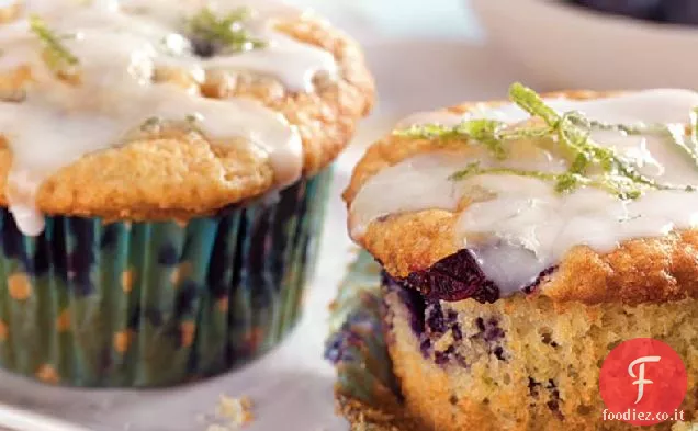 Muffin ai mirtilli e Lime