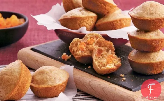Mini muffin di albicocca integrale