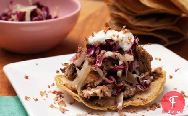 Pollo Mole Tostadas