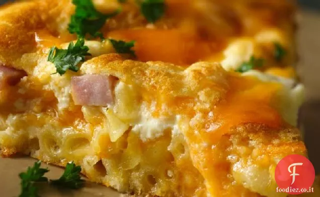 Maccheroni e formaggio Prosciutto torta