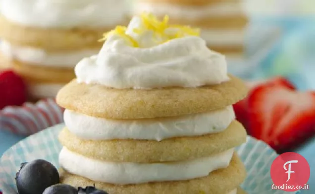 Cupcakes di biscotti al limone e zenzero