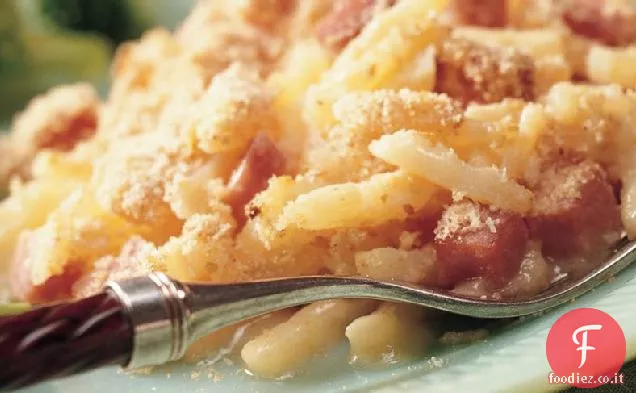 Prosciutto e formaggio svizzero Patate Cuocere