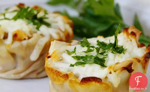 Tazze di lasagne di tacchino