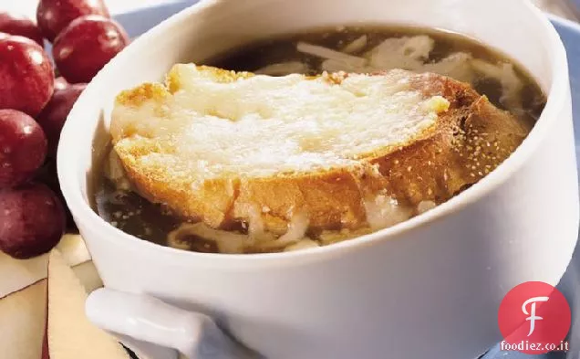 Veloce Zuppa di cipolle Gratinée