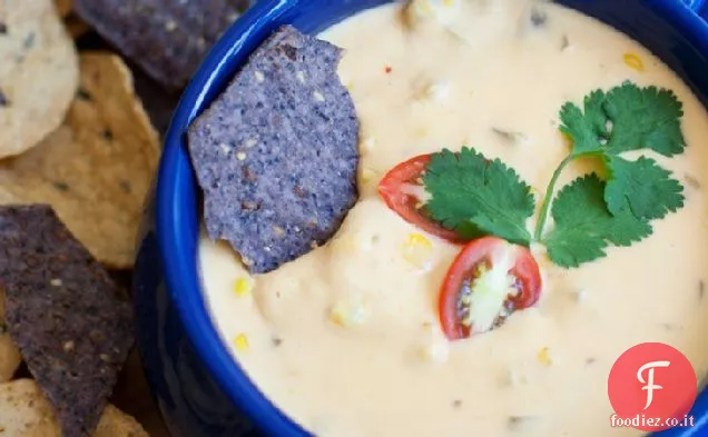 Mais arrosto, pomodoro e aglio Queso
