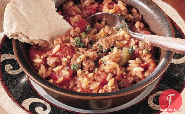 Manzo greco e Orzo (più leggero )