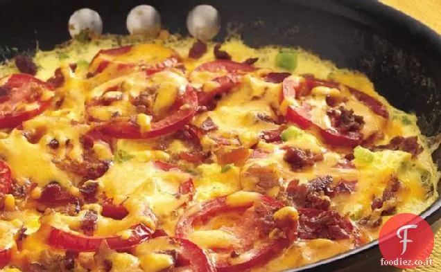 Frittata di pancetta e Pomodoro