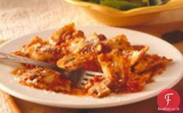 Ravioli al Pomodoro-Salsa Alfredo