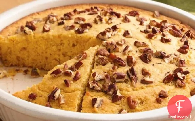 Pane di mais con noci pecan e burro al miele