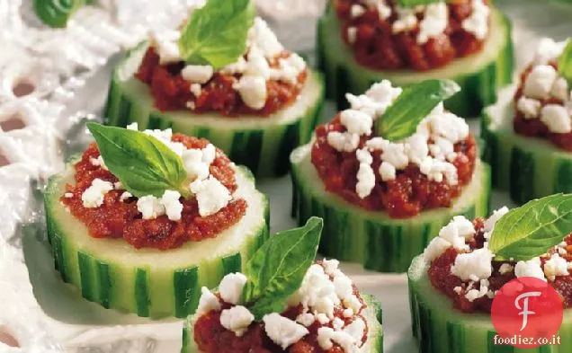 Fette di cetriolo senza glutine provenzale