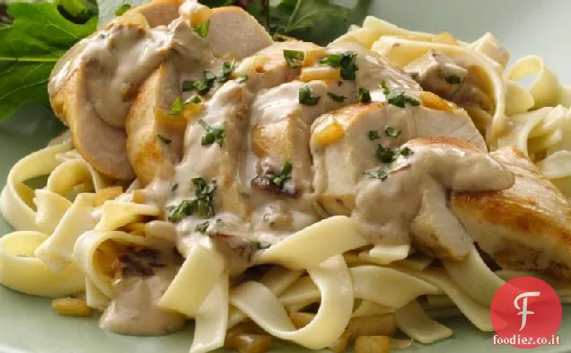 Pollo Alfredo con Crema di Pomodori secchi