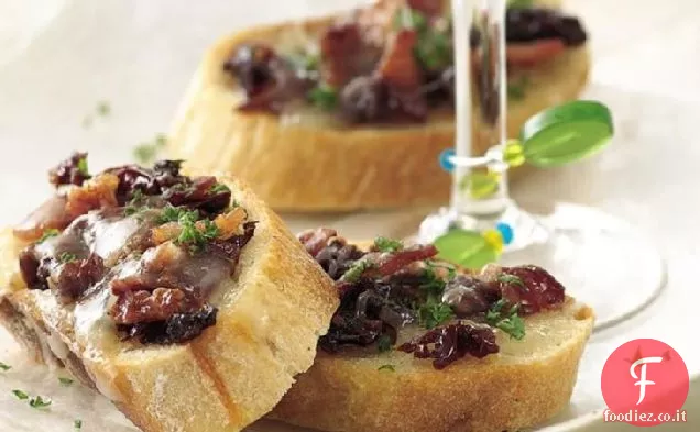 Bruschetta di Pomodoro e Pancetta essiccata al sole