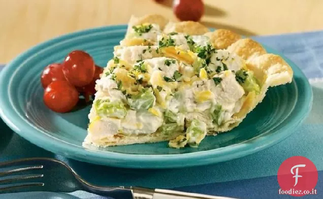 Torta di insalata di pollo facile