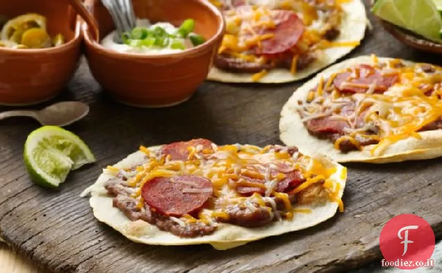 Pizze con peperoni messicani