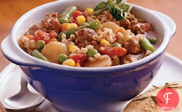 Stufato di manzo e orzo