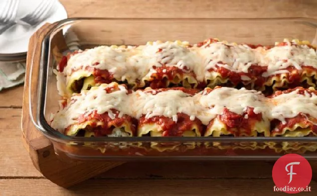 Roll-up di lasagne per gli amanti della carne