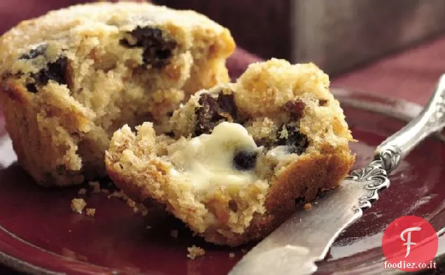 Muffin di prugna noce crusca