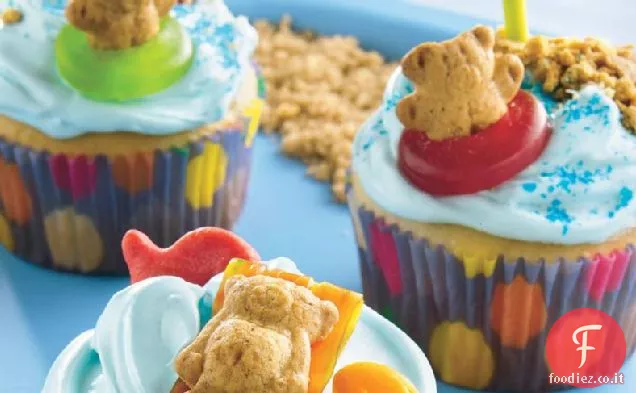 Orsacchiotto-a-la-spiaggia Cupcakes