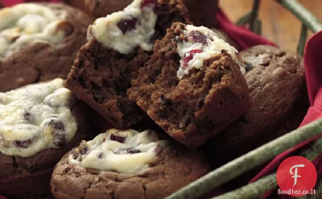 Muffin al mirtillo doppio cioccolato