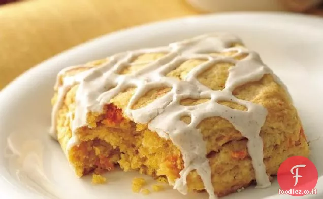Quadrati di biscotti di patate dolci glassati