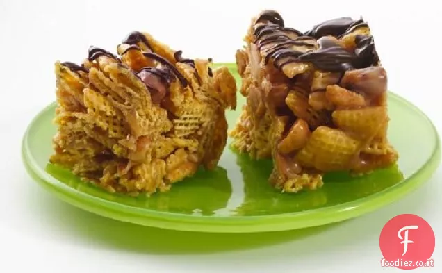 Senza glutine No-Bake Miele burro di arachidi Bar