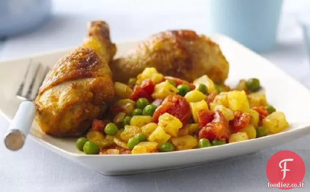 Pollo al curry in stile indiano