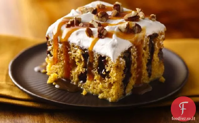 Caramello-piovigginato Zucca Poke Torta