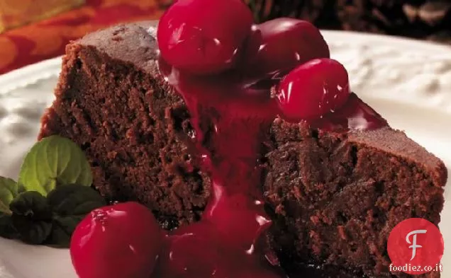 Dessert di cheesecake alla ciliegia