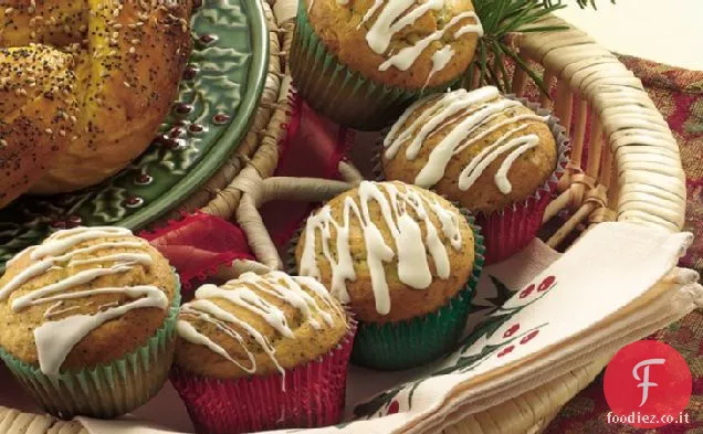 Muffin di semi di papavero al limone