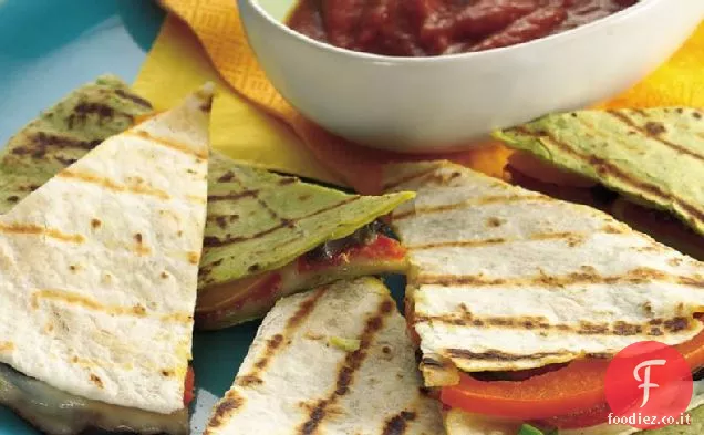 Pizza alla griglia Quesadillas