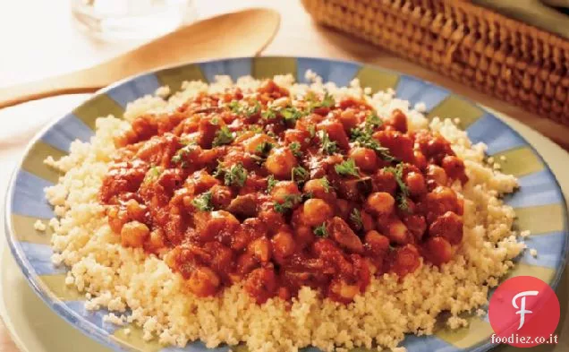 Couscous con salsa vegetariana di spaghetti