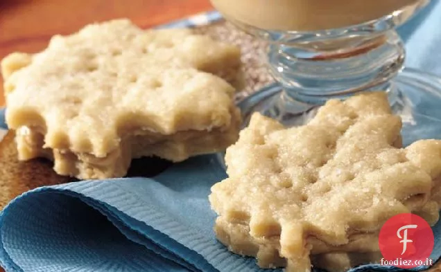 Cialde di crema di foglie d'acero
