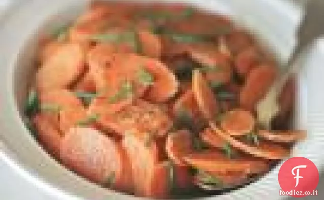 Carote glassate con senape e zucchero di canna