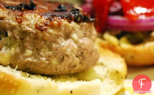 Hamburger di tacchino di ispirazione greca